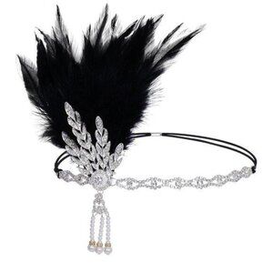 Flapper Headband Roaring 20s Headpiece Great Gatsby Headpiece for Women